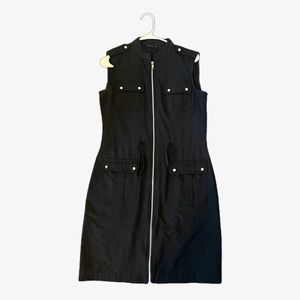 Black zip up dress from True Envy